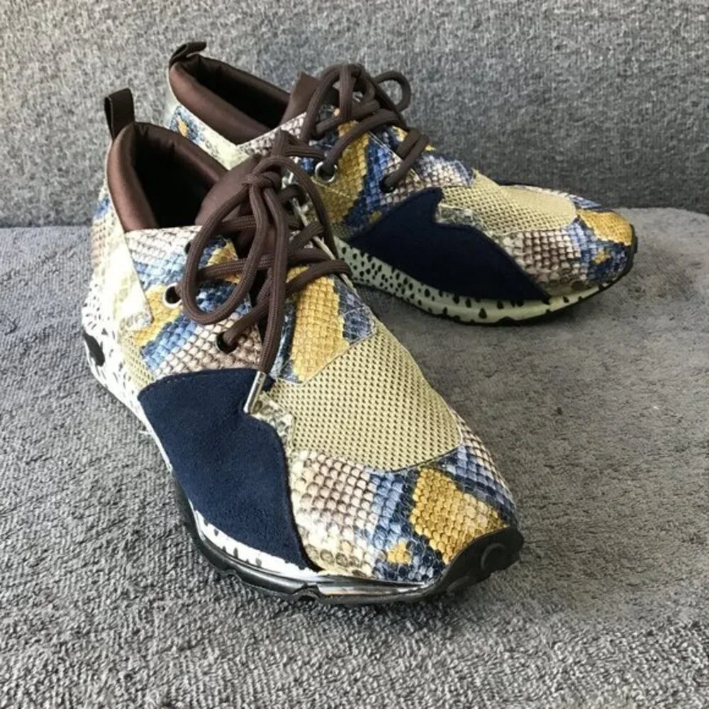 Steve Madden Iconic Cliff Tennis Shoe Sneaker with Snake‎ Skin 11M